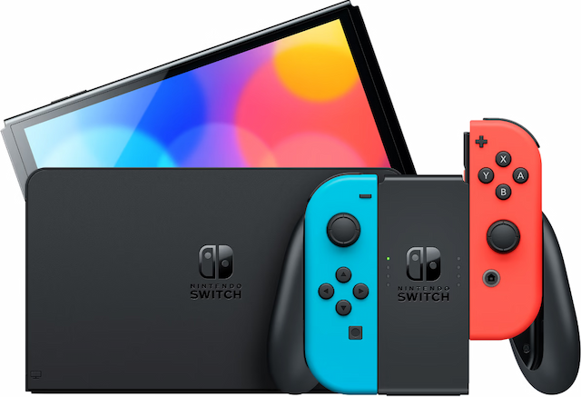 Nintendo Switch OLED Blauw Rood